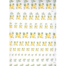 Ref. 78490 - DECALQUE DE ROSA AMARELO - 2424/86
